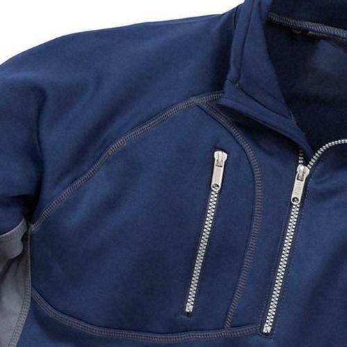 Mens Half Zip Sweatshirt Water Repellent Jumper-5