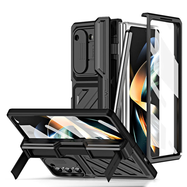 Samsung Galaxy Z Fold 5 Case with Hinge Protection, Military-Grade Drop-Proof, Built-in Kickstand & S Pen Holder, Full Body Cover for Z Fold5 - Memoriex