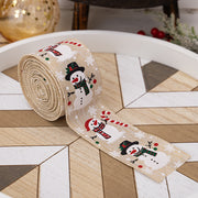 Christmas Snowman Tape |  Ribbon Christmas Tree Decoration | Ribbon Gift Decoration - Memoriex