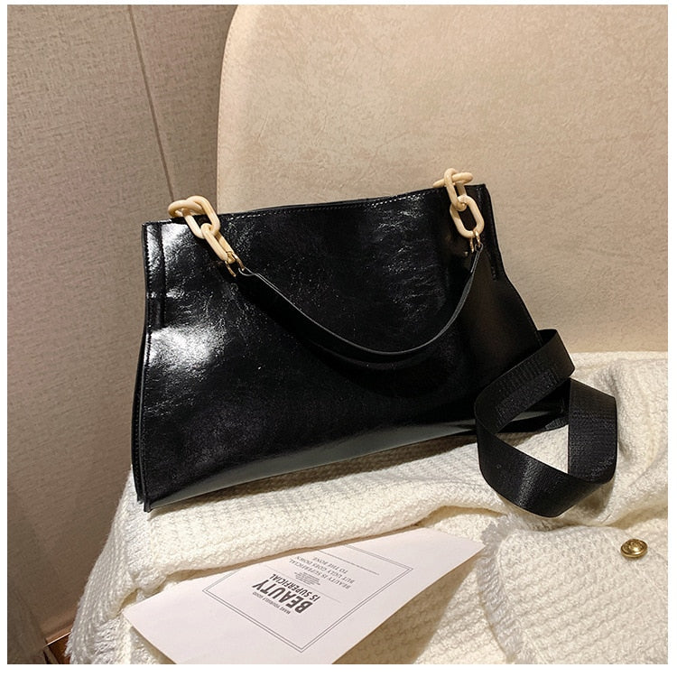 New Design Handbags Women Shoulder Bag Soft Synthetic Leather Crossbody Large Capacity Fashion Female Underarm Bags - Memoriex 