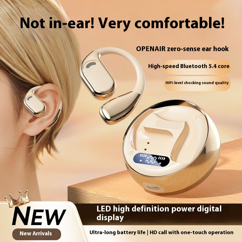 Wireless Open-Ear Headphones - Non In-ear New Bluetooth Headset - Memoriex