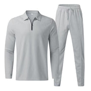 Men's casual sports suit with sleeves and long pants - Memoriex