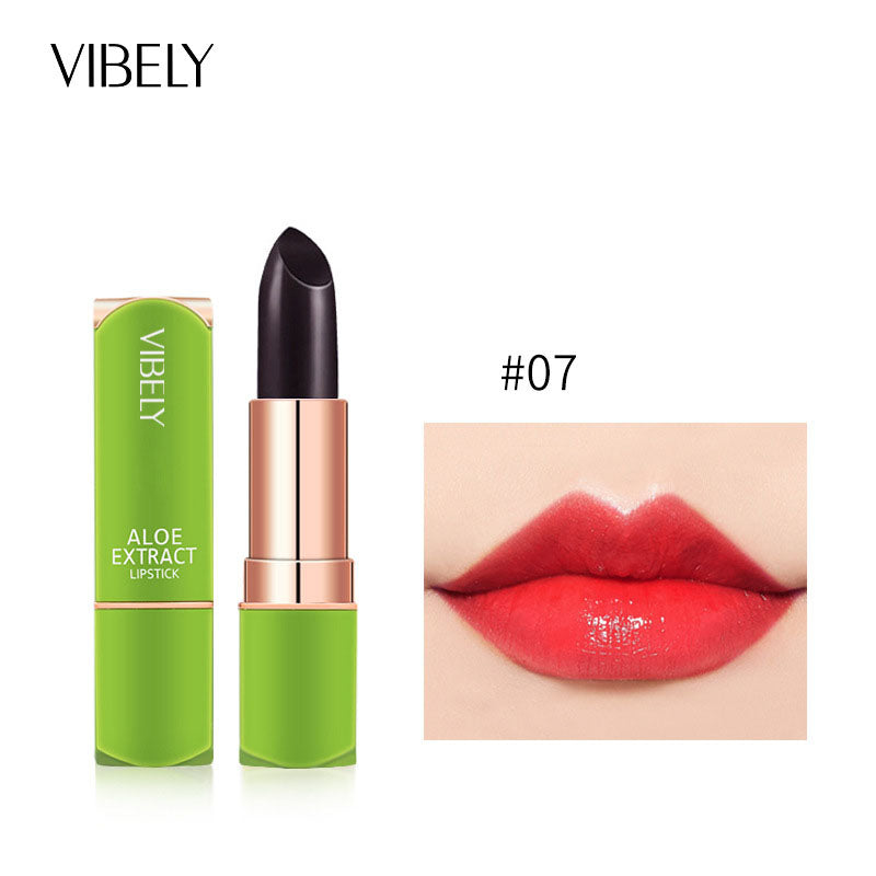 VIBELY Aloe Vera Moisturizing Moisturizing Warm Color Jelly Lipstick Lip Gloss Lip Care Lip Care Lip Balm Makeup - Memoriex 