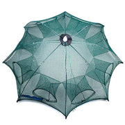 8 Holes Crayfish Automatic Folding Fishing Net Shrimp Cage - Memoriex 