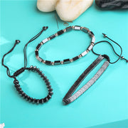 6mm Black Bile Magnet Beaded Skull Retro Fashion Bracelet Accessories - Memoriex