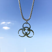 New Hip-Hop Accessories Sweater Chain Military Titanium Steel Necklace Men's Jewelry - Memoriex