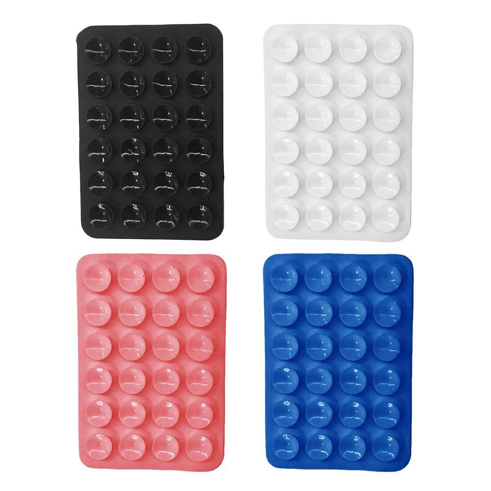 Thickened new mobile phone silicone suction cup 24 square suction cups mobile phone leather case silicone suction cup - Memoriex 