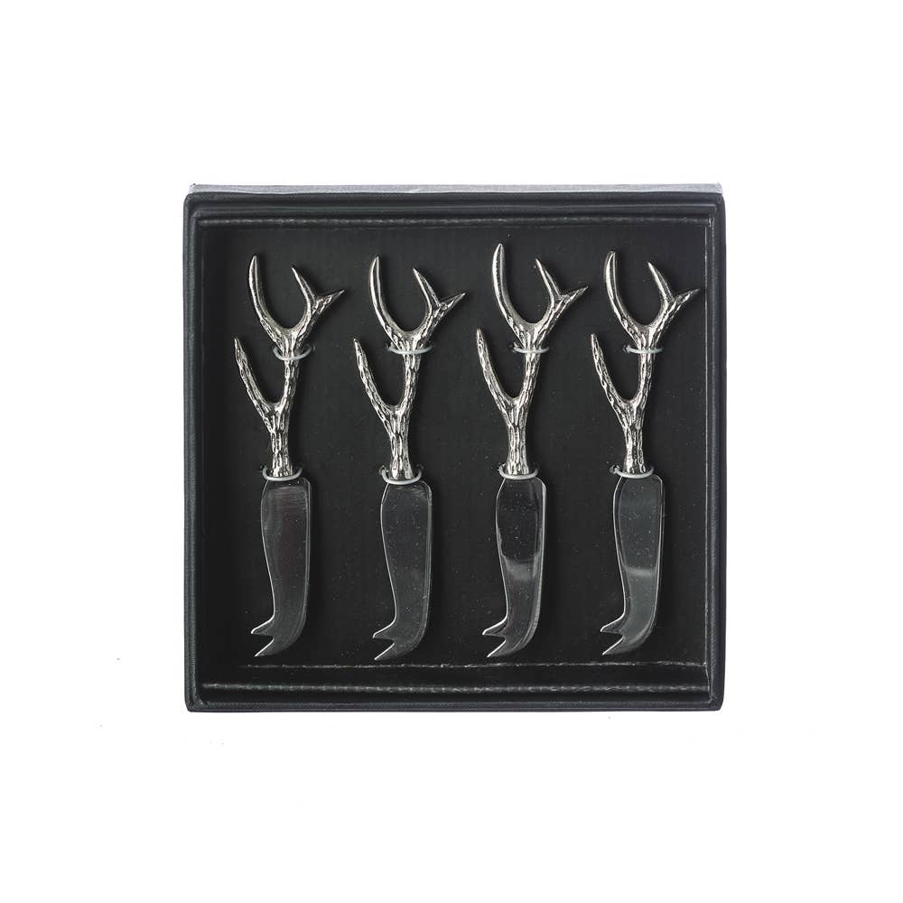 4 Mini Antler Cheese Knives-0