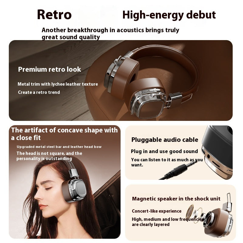 Your Vintage Audio Companion - Dynamic Bass Boost Headset - Memoriex