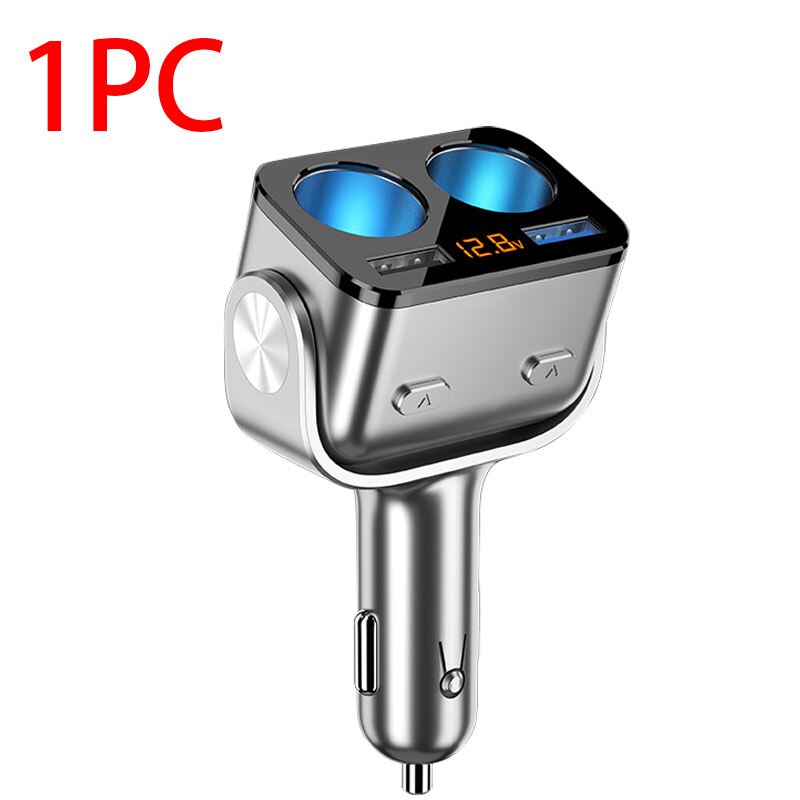 Car Cigarette Lighter Socket Splitter Charger Dual USB QC 3.0 Quick Charge 12V Auto Cigarette Lighter Sockets Power Adapter Plug - Memoriex 