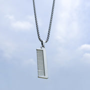 New Hip-Hop Accessories Sweater Chain Military Titanium Steel Necklace Men's Jewelry - Memoriex