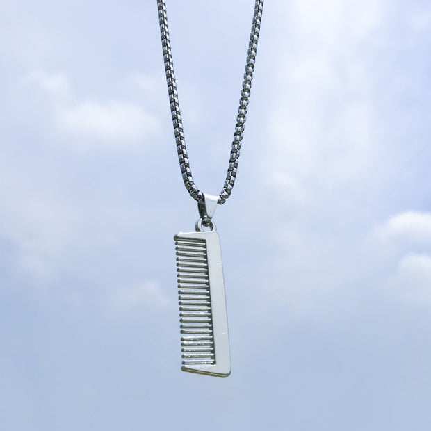 New Hip-Hop Accessories Sweater Chain Military Titanium Steel Necklace Men's Jewelry - Memoriex