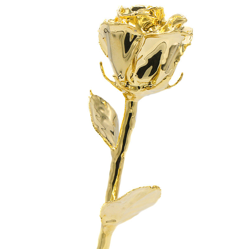 24K Gold Plated Rose Christmas Valentine's Day Birthday Gift Home Decoration