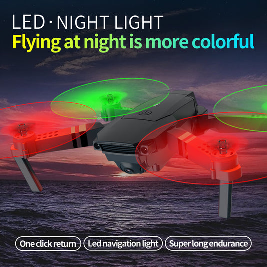 Lighting E58 Folding Drone 4K Aerial Photography HD Quadcopter Wifi Fixed Height Remote Control Aircraft - Memoriex 