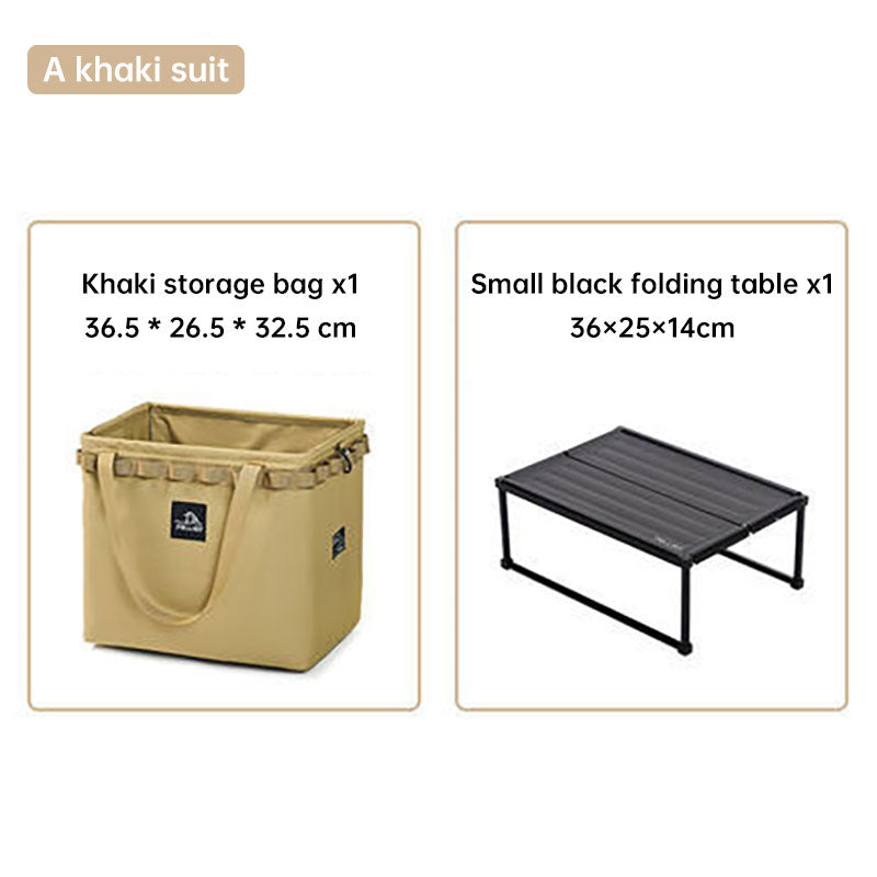 Outdoor Camping Portable Folding Storage Bag Equipment Tent Camping Cutlery Square Organizer Box - Memoriex 