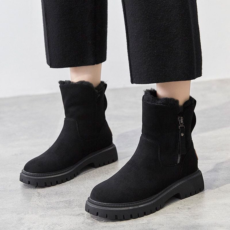 Women's snow boots winter cashmere women's shoes Warm boots cotton shoes women's boots - Memoriex 