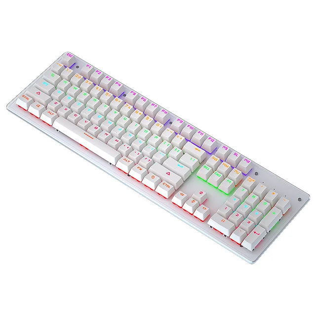 Cracked K880 Hot Swappable Mechanical Keyboard, Esports Game, Green Axis Office Computer Keyboard, Wired Mechanical Keyboard - Memoriex 