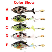 9.5cm/16.9g Propeller Rotating Tractor Fishing Bait Road Sub-Bait Floating Water Rock Chubby Water Surface Wave Climbing - Memoriex 