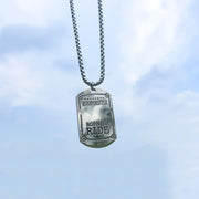 New Hip-Hop Accessories Sweater Chain Military Titanium Steel Necklace Men's Jewelry - Memoriex