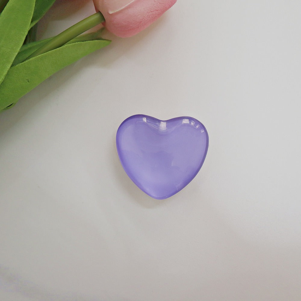 Candy colored heart-shaped stand three-dimensional heart-shaped crystal white stand cute small stand universal - Memoriex 