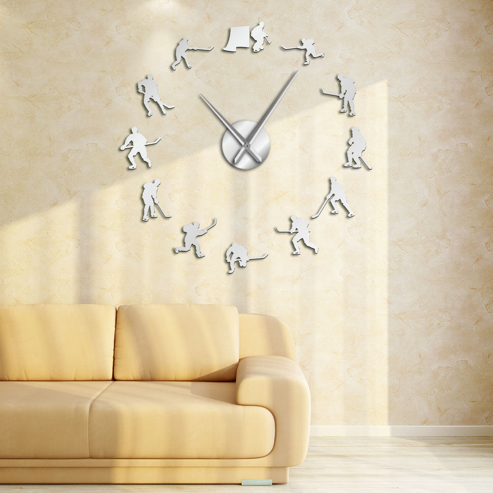 Frameless DIY Wall Clock 3D Mirror Wall Sticker - Memoriex