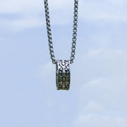 New Hip-Hop Accessories Sweater Chain Military Titanium Steel Necklace Men's Jewelry - Memoriex