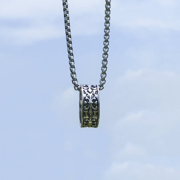 New Hip-Hop Accessories Sweater Chain Military Titanium Steel Necklace Men's Jewelry - Memoriex