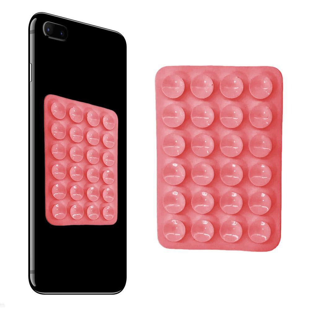 Thickened new mobile phone silicone suction cup 24 square suction cups mobile phone leather case silicone suction cup - Memoriex 