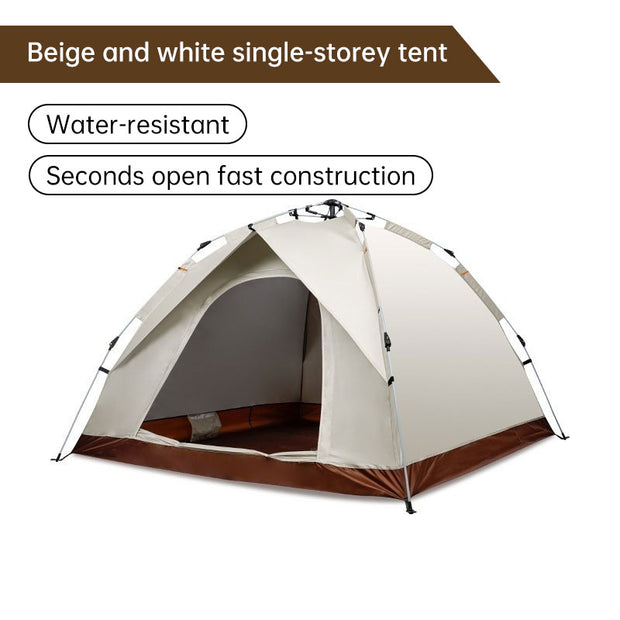 Camping tent outdoor camping full automatic speed open tent rain sunscreen portable tent - Memoriex