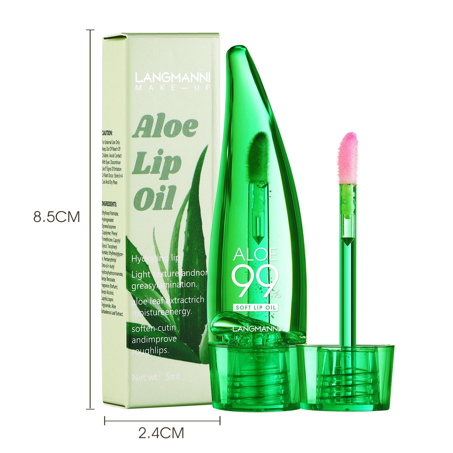 Aloe vera lip gloss, temperature-sensitive color-changing lip glaze - Memoriex