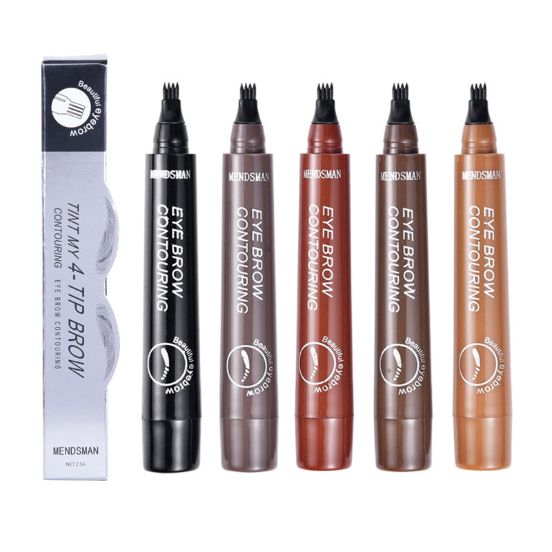 Long Lasting 5 Colors Sketch Liquid Eye Brow Pencil Waterproof Microblading Tattoo Fork Tip Eyebrow Pencil - Memoriex 