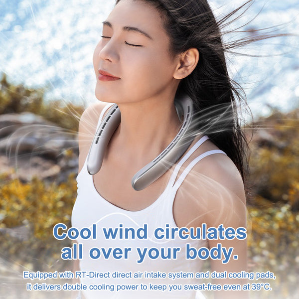 Bladeless Neck Fan | Portable USB Rechargeable Personal Mini Fan
