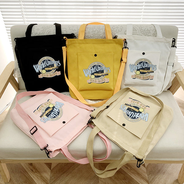 Customisable Canvas Tote Bag with Zip Closure – 33 × 35 cm