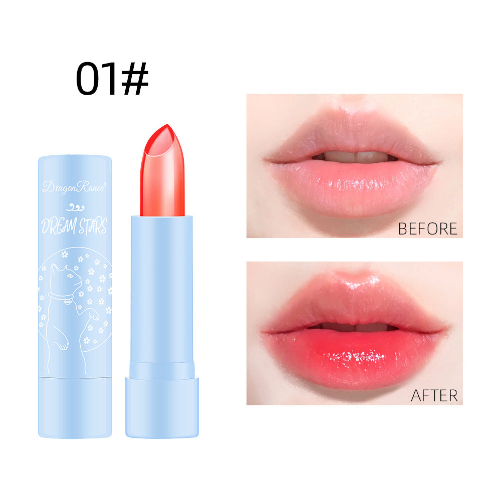 Color-Changing Lipstick Long-Lasting Moisturizing Not Easy To Decolorize Not Easy To Dip In The Cup Waterproof And Moisturizing Aloe Jelly Lipstick - Memoriex 