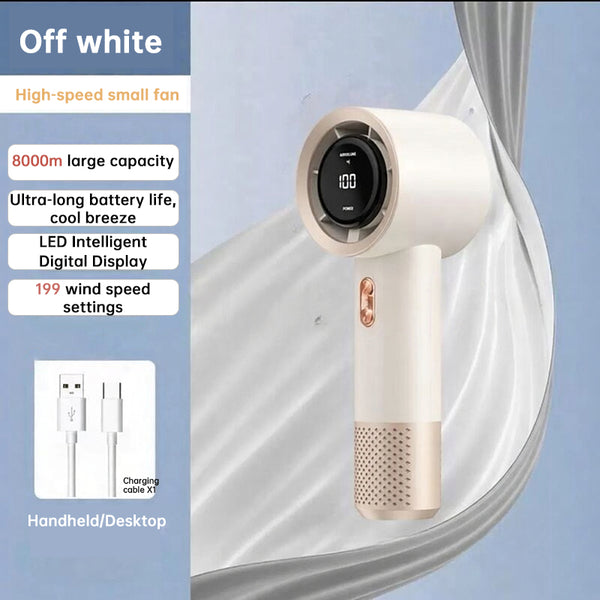 6 Fan Handheld High Speed Fan Mini Portable AC 199 Level Adjustable...