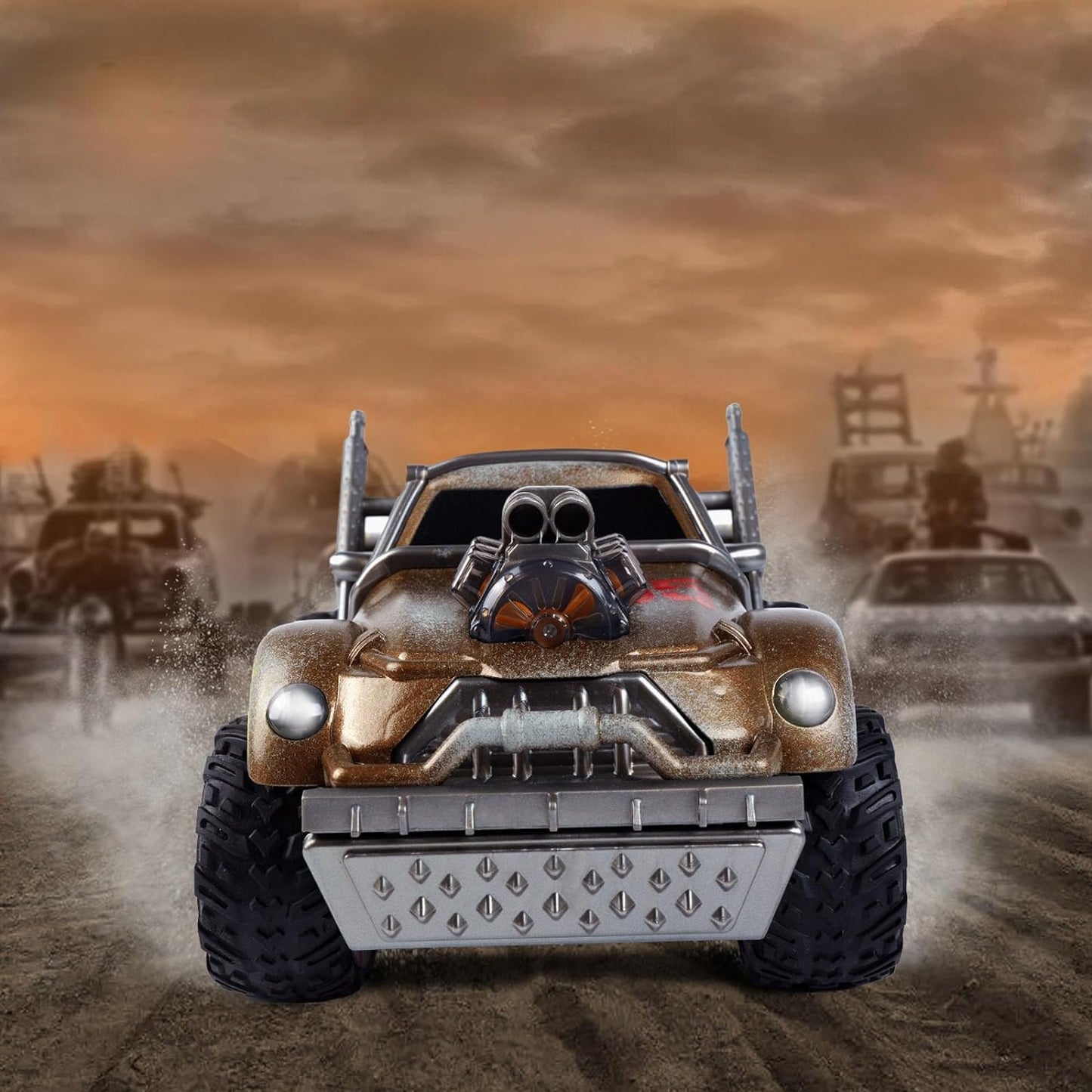 Wasteland Style 1:14 Scale 2.4GHz Model Racing Remote Control Car Hobby Electric RC Car Toys for Boys and Adults (Golden) - Memoriex 