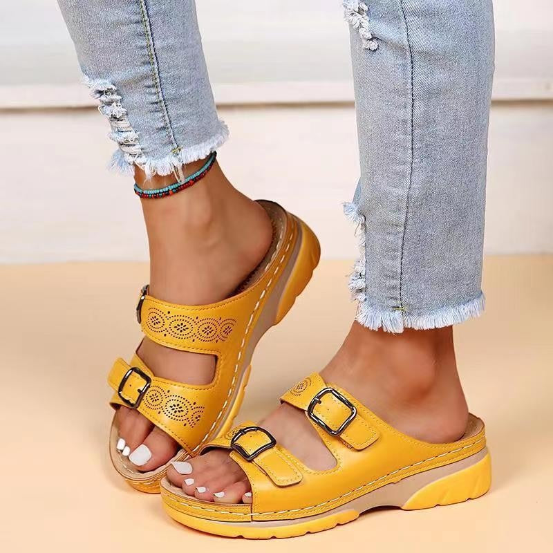 Summer new women's shoes large size sandals fashion wedges casual sandals - Memoriex 