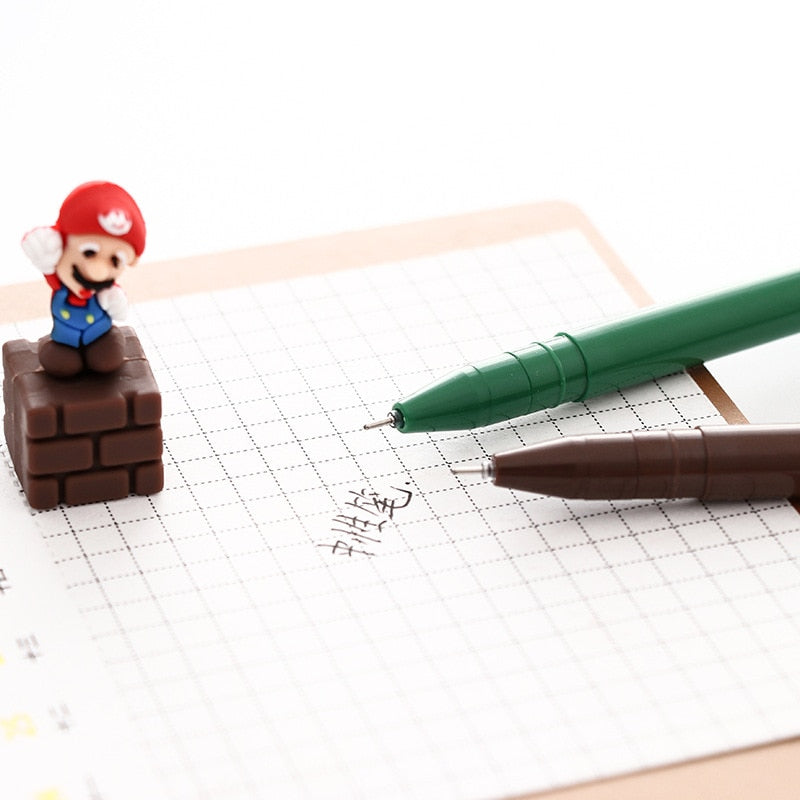 Super Mario Gel Pen Signature Pen Escolar Papelaria School Office Supply Promotional Gift - Memoriex 