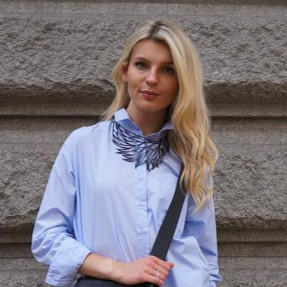 Flame Handmade Upcycle Statement Necklace-1