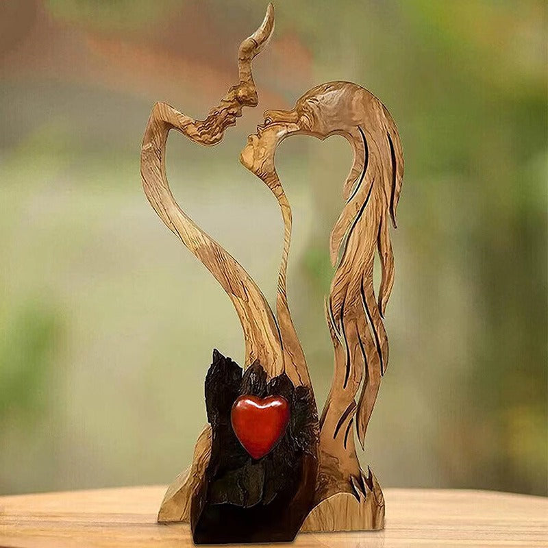 Lovers Wooden Decorations Valentine's Day Ornaments Love Gift Design Home Ornaments Resin Decoration