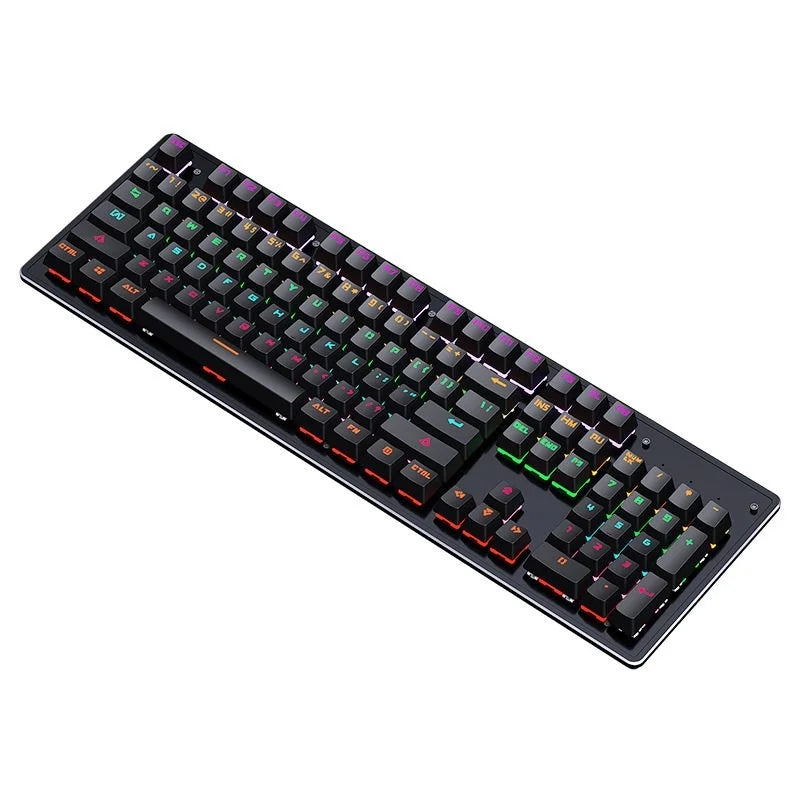 Cracked K880 Hot Swappable Mechanical Keyboard, Esports Game, Green Axis Office Computer Keyboard, Wired Mechanical Keyboard - Memoriex 