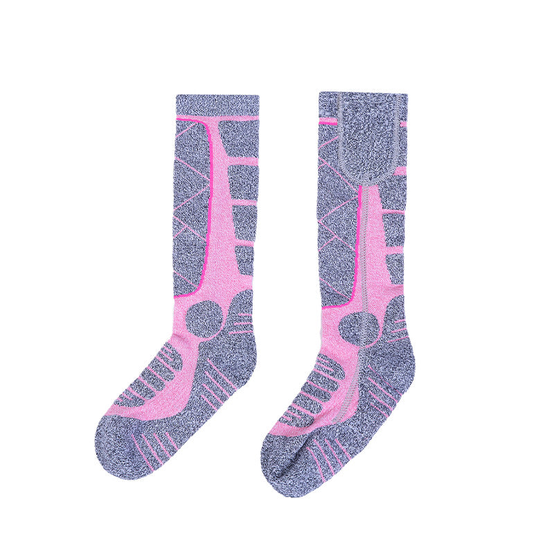 Full Foot Heat Socks Winter USB Charging Warm Heat Socks Pink Skiing Electric Heat Socks - Memoriex 