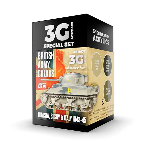 AK Interactive - British Army Colors Tunisia, Sicily & Italy 1943-45-0