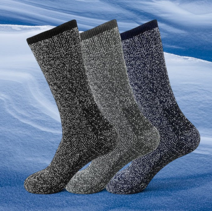 Mens Winter Warm 2.13 Tog Heated Thermal Socks - Pack of 3-2