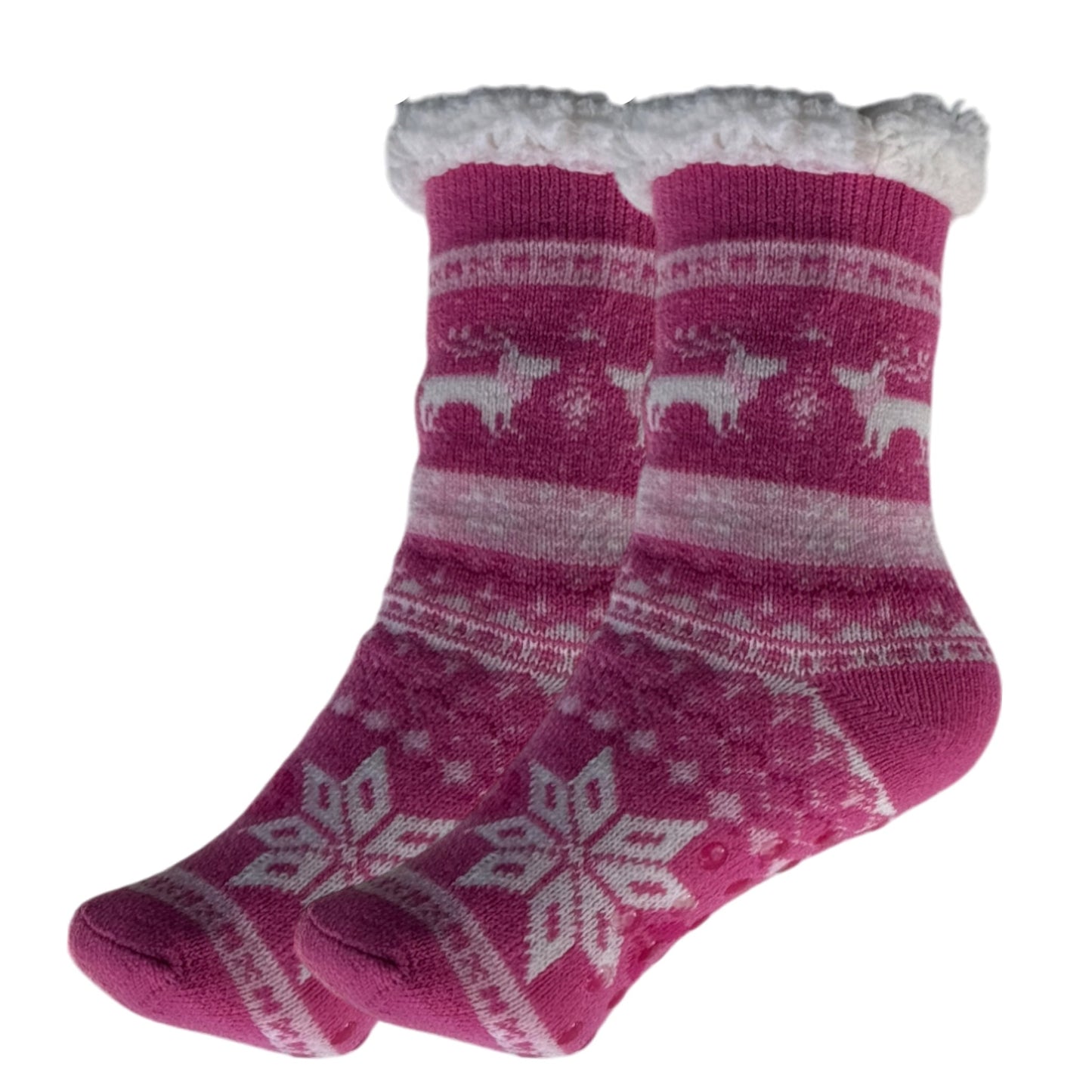 Kids Unisex Indoor Sherpa Lined Cosy Socks-7