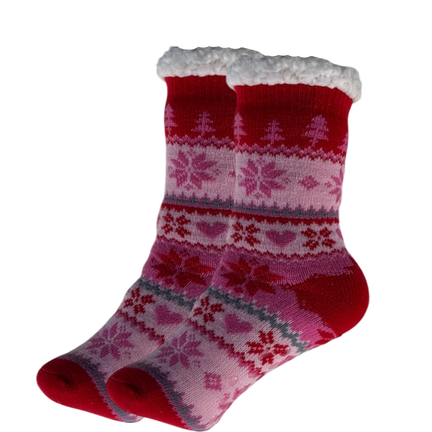 Kids Unisex Indoor Sherpa Lined Cosy Socks-8