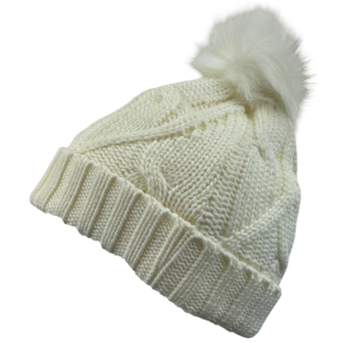 Ladies Thermal Cable Knit Beanie Hat - AT516-6