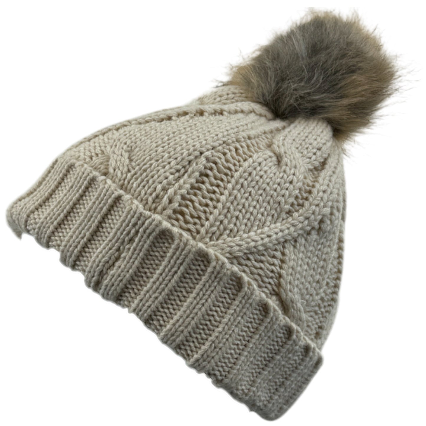 Ladies Thermal Cable Knit Beanie Hat - AT516-8