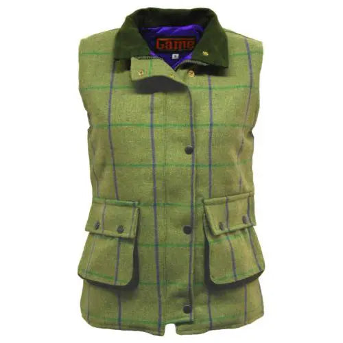 Ladies Game Ruby/Abby Tweed Gilet-2