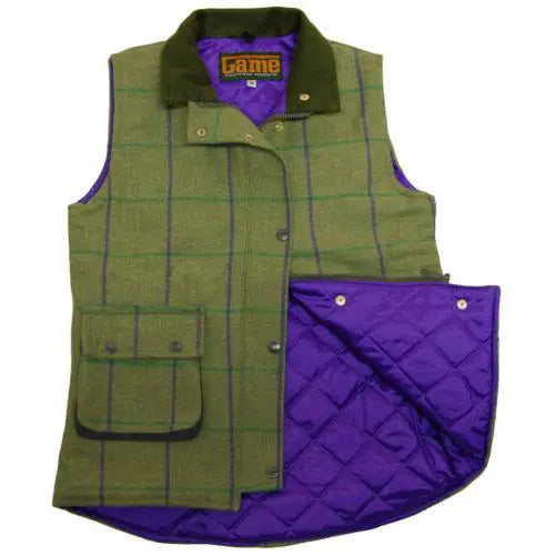 Ladies Game Ruby/Abby Tweed Gilet-4